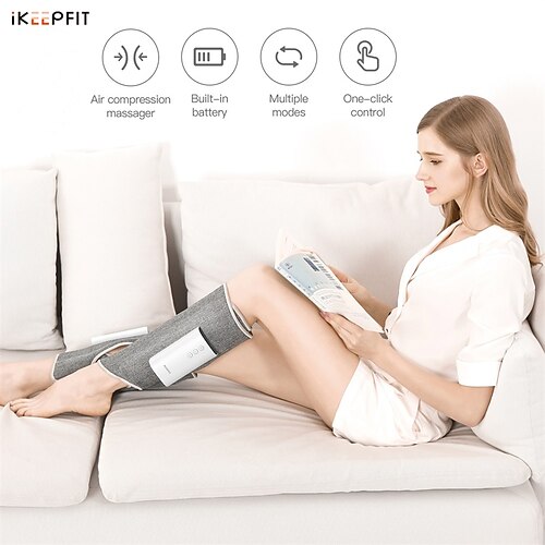 

Electric Leg Massager Wireless with Air Compression Rechargeable for Pain Relief Calf Muscle Fatigue Relax Massage Health Care