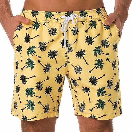 

Per uomo Boxer da surf Pantaloncini da mare Boxer da mare Pantaloncini estivi Pantaloncini da spiaggia Tasche A cordoncino Vita elastica Stella Albero di cocco Stampe astratte Comfort Asciugatura