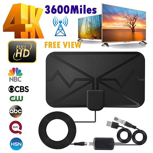 2022 New 4k HDTV Indoor Digital Amplified Antenna – Up To 3600 Mile Range