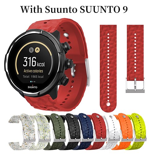 

1 PCS Smart Watch Band Compatible with Suunto SUUNTO 9 Smartwatch Strap Waterproof Adjustable Breathable Sport Band Replacement Wristband