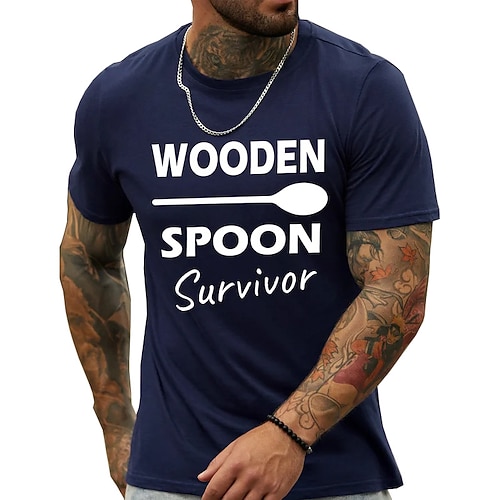 

Herre T-shirt Grafiske T-shirts Cool skjorte Bogstaver Rund Hals Varm Stempling udendørs Sport Kort Ærme Trykt mønster Tøj Mode Gade Afslappet Hverdag Originale