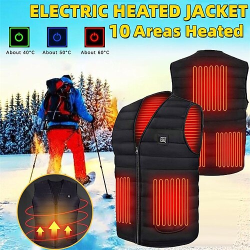 

Heating vest temperature regulating heating vest three gear temperature regulating heating vest for men and women