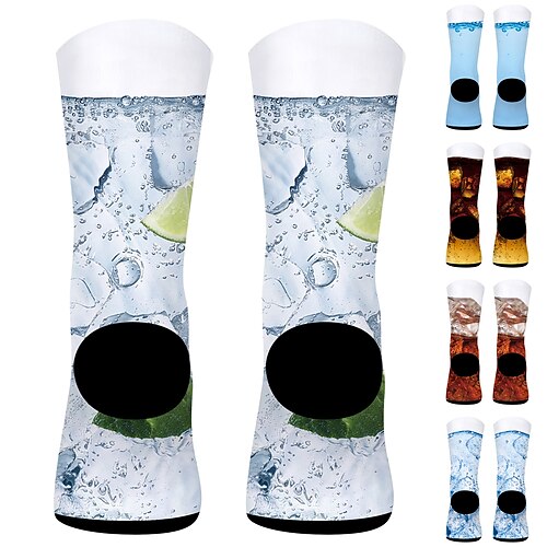 

Men's Women's Socks Compression Socks Cycling Socks Funny Socks Novelty Socks Bike / Cycling Breathable Anatomic Design Wearable 1 Pair Graphic Cotton Yellow Red Blue S M L / Stretchy / Lightweight