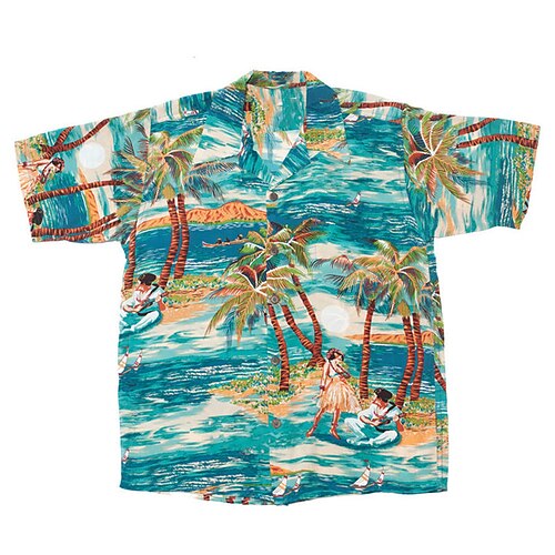 

Men's Shirt Coconut Tree Beach Turndown Blue 3D Print Casual Holiday Short Sleeve Button-Down Print Clothing Apparel Tropical Fashion Hawaiian Soft
