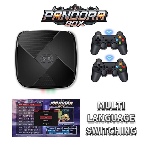

i3 pandora box retro videospilkonsol gba 4k hd skærm på tv 2.4g trådløs til psp n64 ps cps 30000 spil projektor monitor