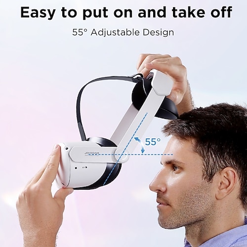 

aggiorna l'elite strap oculus quest 2 vr headset regolabile comodo morbido halo strap metal oculus quest 2 accessori