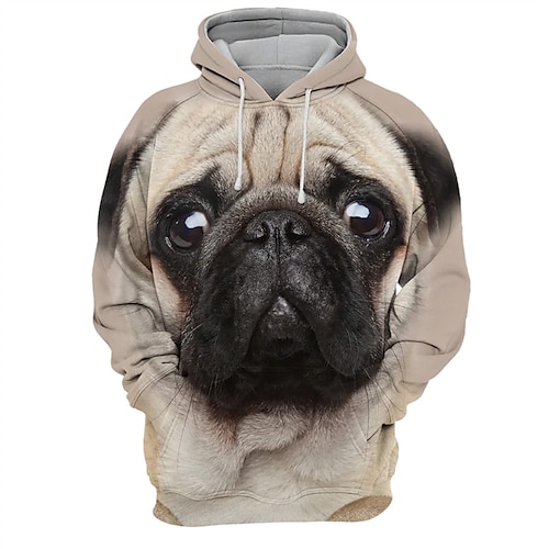 

Per uomo Felpa con cappuccio pullover Cachi Con cappuccio Con cagnolino Stampe astratte Stampa Giornaliero Sport Stampa 3D Essenziale Streetwear Originale Primavera & Autunno Abbigliamento Felpe con