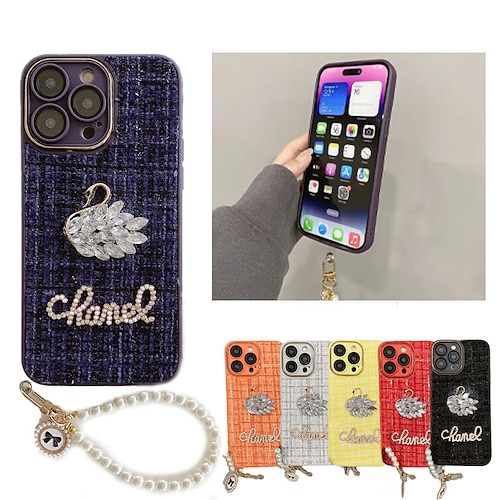 

Phone Case For Apple Back Cover iPhone 14 13 12 11 Plus Pro Max Portable Rhinestone Full Body Protective Crystal Diamond TPU