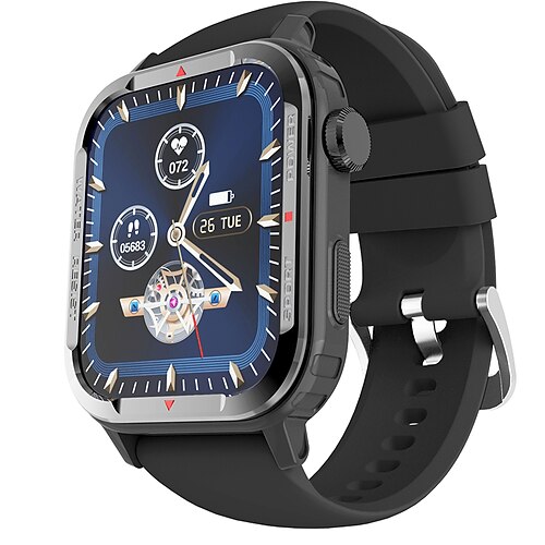 

Smart Watch 1.85 inch Smartwatch Fitness Running Watch Bluetooth Call Tracker Sedentary Reminder Compatible with Android iOS Women Men Waterproof Hands-Fre