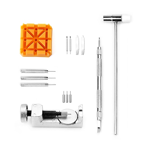 

14 Pieces Set Watch Repair Kit,Professional Watch Battery Replacement Tool, Watch Link Back Removal Tool, Spring Bar Tool Set with Carrying Case