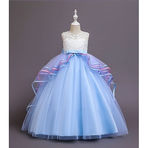 

Conto de Fadas Princesa Unicórnio Vestido da menina de flor Tutus Para Meninas Cosplay filme Fantasias Dia Das Bruxas Azul Roxo Vestido Dia Das Bruxas Carnaval Baile de Máscaras Poliéster