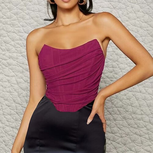 

Avslappet Underkjoler Polyester Sexy / Slim passform med Ren Farge