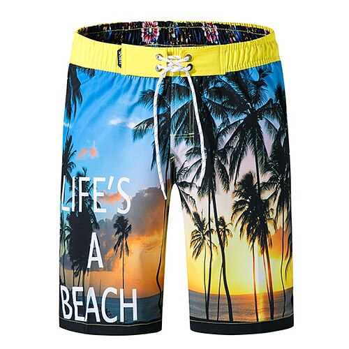 

Per uomo Boxer da surf Pantaloncini da mare Boxer da mare Pantaloncini estivi A cordoncino Vita elastica Stampe astratte Comfort Traspirante Breve Informale Giornaliero Spiaggia Di tendenza Streetwear