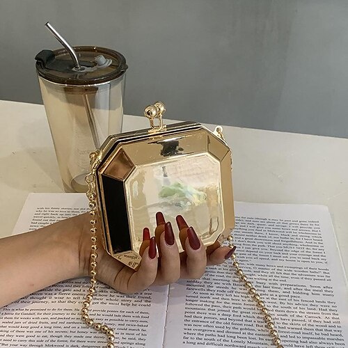 

box stereotipata piccola borsa quadrata da donna nuova borsa da donna messenger con chiusura a catena semplice e popolare borsa a tracolla da donna