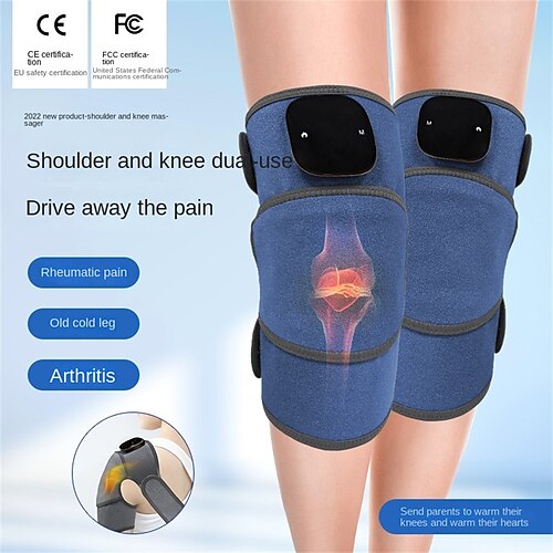 

Electric Heating Knee Massager Far Infrared Joint Physiotherapy Elbow Knee Pad Vibration Massage Pain Relief Health Care