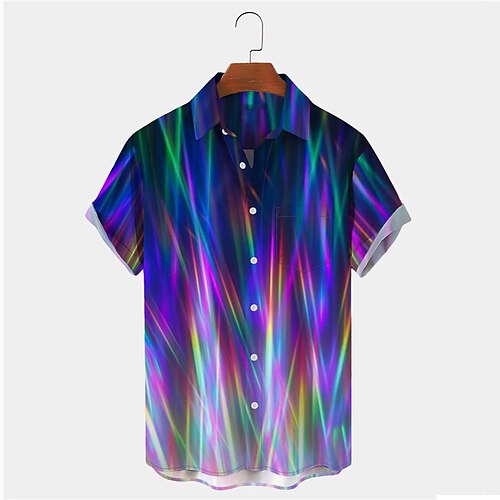 

Men'sShirtSummerHawaiianShirt GradientGraphicPrintsTurndownOutdoorStreetShortSleevesButton-DownPrintClothingApparelTropicalFashionDesignerHawaiian