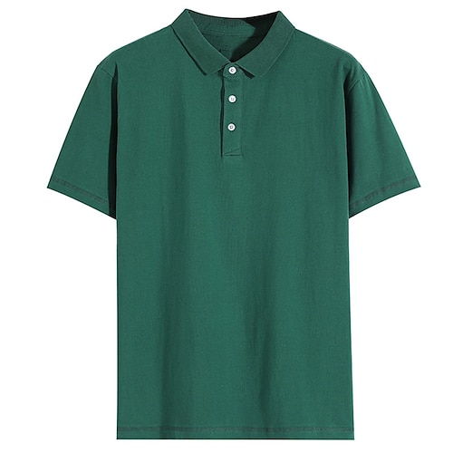 

Per uomo POLO Camicia da golf Golf Esterno Informale Collo a polo Manica corta Di tendenza Streetwear Tinta unica Liscio Pulsante frontale Estate Standard Nero Bianco Blu marino Blu Verde Cachi POLO