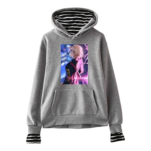 

Inspired by Tokyo Revengers Mikey Hoodie Anime Cartoon Anime Front Pocket Graphic Hoodie For Men's Women's Unisex Adults' Hot Stamping 100% Polyester Casual Daily