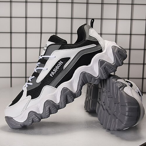 

Men's Trainers Athletic Shoes Comfort Shoes Athletic Walking Shoes PU Over The Knee Boots Black Grey Black / Yellow Black Green Fall