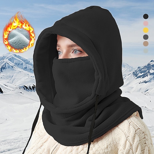 

Thermal Winter Balaclava Face Mask Fleece Lined Cycling Mask Lightweight Windproof Neck Gaiter Outdoor Sport Motorbike Skiing Snowboarding Mountain Camping