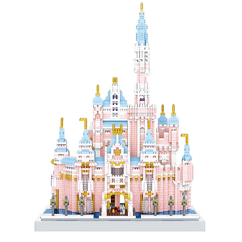 

bausteine spielzeug 4888 stücke rosa disney schloss jungen und mädchen spielzeug geschenk weihnachts- und geburtstagsgeschenke für erwachsene und kinder ab 14 jahren