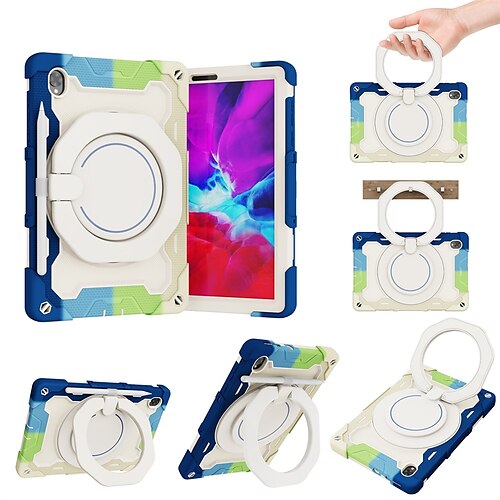

Tablet Case Cover For Lenovo Tab M10 HD M10 FHD Plus Tab M8 (FHD / HD) Pencil Holder Handle with Stand Color Gradient TPU