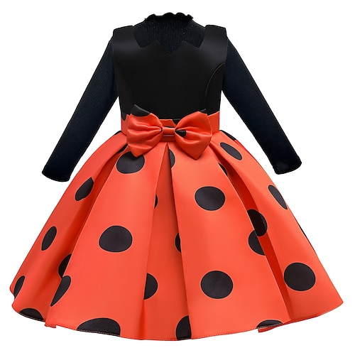 

Fairytale Princess Outfits Flower Girl Dress Theme Party Costume Girls' Movie Cosplay Cosplay Halloween Red Orange Top Dress Halloween Carnival Masquerade Polyester