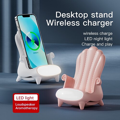 

Wireless Charger 15 W Output Power 1 Port Wireless Charging Stand Fast Wireless Charging Lightweight Magnetic For Cellphone