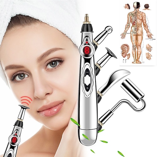 

Electronic Acupuncture Pen Electric Meridians Laser Therapy Heal Massage Pen Meridian Energy Pen Relief Pain Tools Health Care