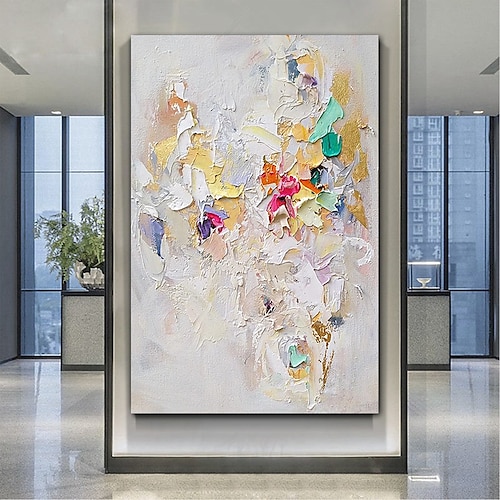 nagy textúra absztrakt olajfestmény színes festmény fehér textúrájú művészet kés festmény kézzel festett absztrakt művészet nagy vászon művészet modern művészet