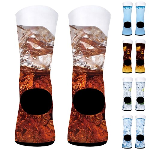 

Men's Women's Socks Compression Socks Cycling Socks Funny Socks Novelty Socks Bike / Cycling Breathable Anatomic Design Wearable 1 Pair Graphic Cotton Yellow Red Blue S M L / Stretchy / Lightweight