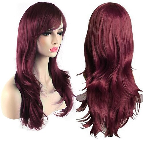 

parrucche moda 28 70 cm di lunghezza capelli ricci ondulati parrucca resistente al calore parrucca cosplay per le donne
