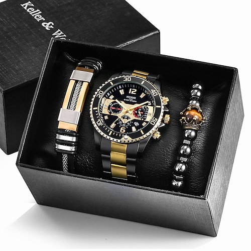 

Herren Quarzuhr Top Marke Luxus Casual Business Quarz Analog Armbanduhr für Männer Armband Geschenkset wasserdichte Uhr für Männer Relogio Masculino