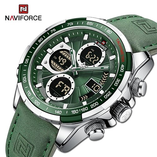 

Naviforce Militäruhren für Herren Luxus-Original-Sport-Chronograph wasserdichte Quarzuhr digitale Armbanduhr