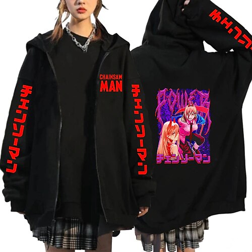 

Inspired by Chainsaw Man Makima Power Denji Anime Cartoon Manga Anime Classic Street Style Outerwear For Men's Women's Unisex Adults' Hot Stamping 100% Polyester