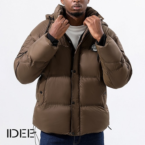 

Per uomo Piumino Giacca invernale Giacca trapuntata Cappotto invernale Cardigan Antivento Caldo Per uscire Casual / quotidiano Da montagna Alfabetico Capispalla Abbigliamento Marrone Scuro Nero Blu