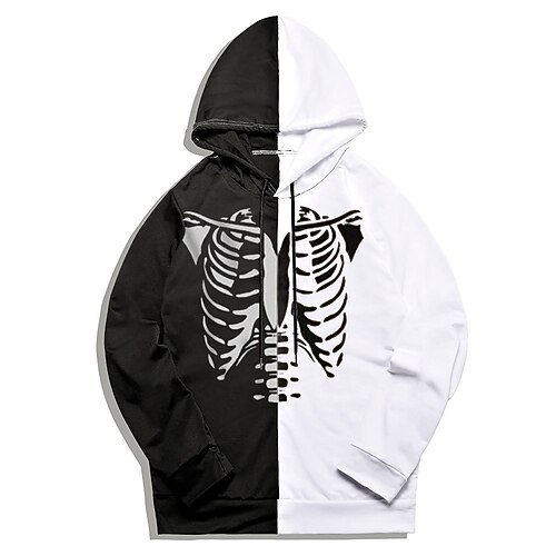 

Inspired by Punk Gothic Skeleton / Skull Hoodie Cartoon Manga Anime Graphic Hoodie For Men's Women's Unisex Adults' 3D Print 100% Polyester