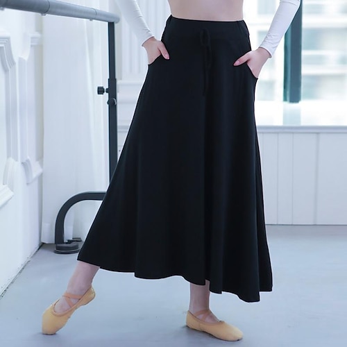 

Damen Schaukel Langer Rock Maxi Hauptstadt Wein Marineblau Hell Gray Röcke Tasche Kordelzug Normallänge Strasse Casual Einheitsgröße