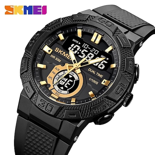 

SKMEI Multifunctional LED Light Digital Sport Watch Mens Casual Stopwatch Clendar Clock 50M Waterproof Wristwatches