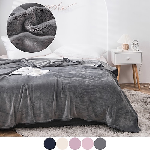 

Tæpper & Plaider, Trykt mønster Flanel Fleece Varmer comfy Ekstra blødt dyner