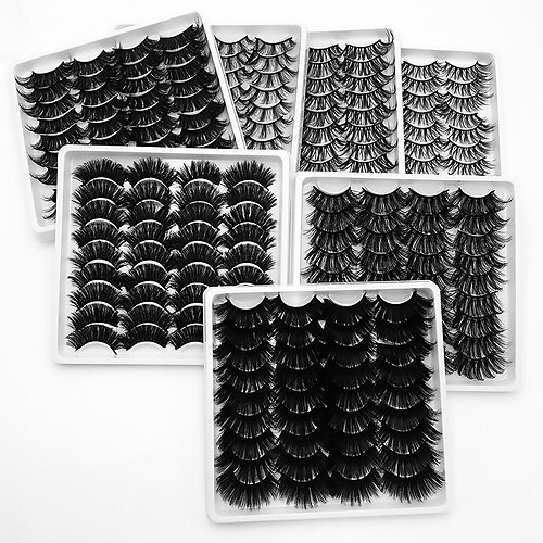 

Pestaña 36 pcs Impermeable Diseños de Moda Mujer Denso Extra largo Cosplay Pestaña de cabello animal Boda Fiesta Víspera de Todos los Santos Pestañas Completas Grueso Natural largo - Maquillaje