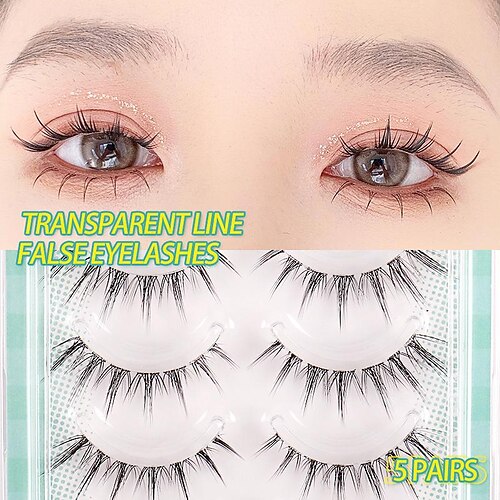 

Pestaña 10 pcs Impermeable Mejor calidad Encantador Rizado Suave Cómodo Fibra Boda Fiesta Trabajo Pestañas Completas Natural largo Alarga el Extremo del Ojo - Maquillaje Maquillaje de Diario