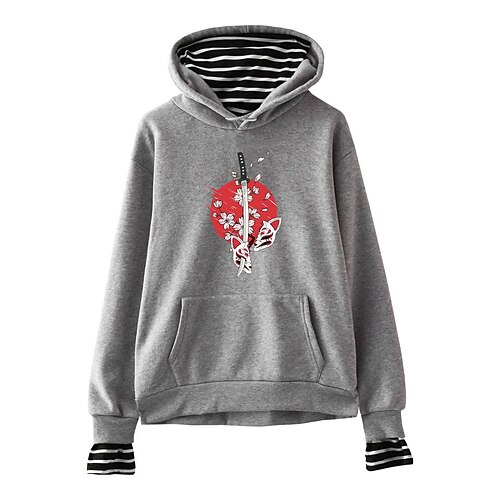

Inspired by Demon Slayer Sabito Hoodie Anime Cartoon Anime Front Pocket Graphic Hoodie For Men's Women's Unisex Adults' Hot Stamping 100% Polyester Casual Daily
