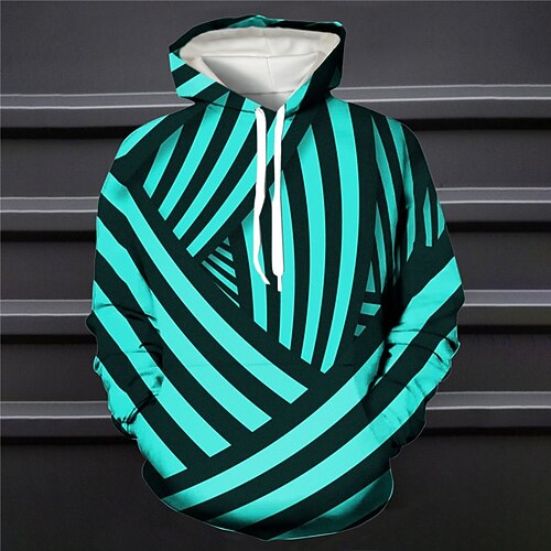 

Men's Pullover Hoodie Sweatshirt White Red Royal Blue Blue Purple Hooded Optical Illusion Graphic Prints Print Daily Sports 3D Print Basic Streetwear Designer Spring Fall Clothing Apparel Hoodies