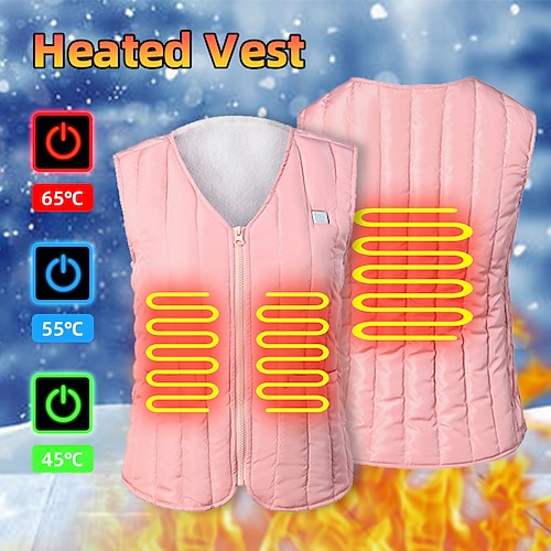 

Heating Vest For Women and Men Intelligent Temperature-Controlled USB Electric Vest Full Body Charging Vest Thermal Waterproof Heated Coat Hunting Hiking Camping Fishing Winter