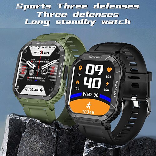 

iMosi V50 Smart Watch 1.83 inch Smartwatch Fitness Running Watch Bluetooth Pedometer Call Reminder Activity Tracker Compatible with Android iOS Women Men Long Standby Hands-Free Calls Media Control