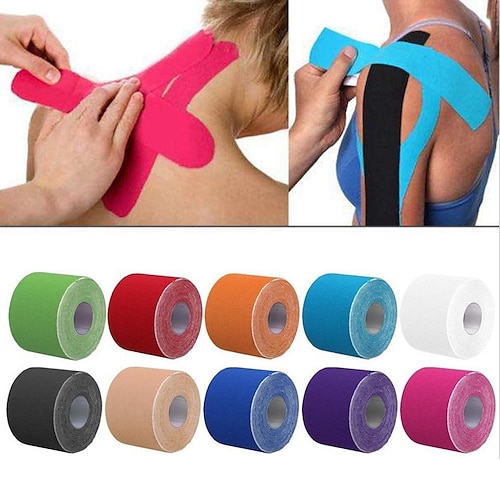 

sport muskel energi tape muskel beskyttelsesudstyr bomuld vandtæt 5 cm muskel tape / kinesiologi tape