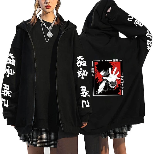 

Inspired by My Hero Academia / Boku No Hero Bakugou Katsuki Anime Cartoon Manga Anime Classic Street Style Outerwear For Men's Women's Unisex Adults' Hot Stamping 100% Polyester