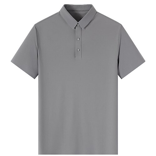 

Per uomo POLO Camicia da golf Golf Esterno Interni Collo a polo Manica corta Informale Comodo Tinta unica Liscio Pulsante frontale Bottone giù Estate Primavera Standard azzurro cielo Blu marino Blu