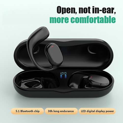 

JS270 Bluetooth Earphones Hifi Stereo Wireless Bluetooth Headset Intelligent Touch Earbuds 5.2 Ear Hook Wireless Headphones